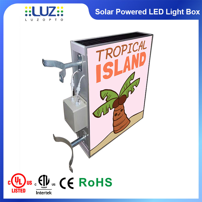 solar led light box